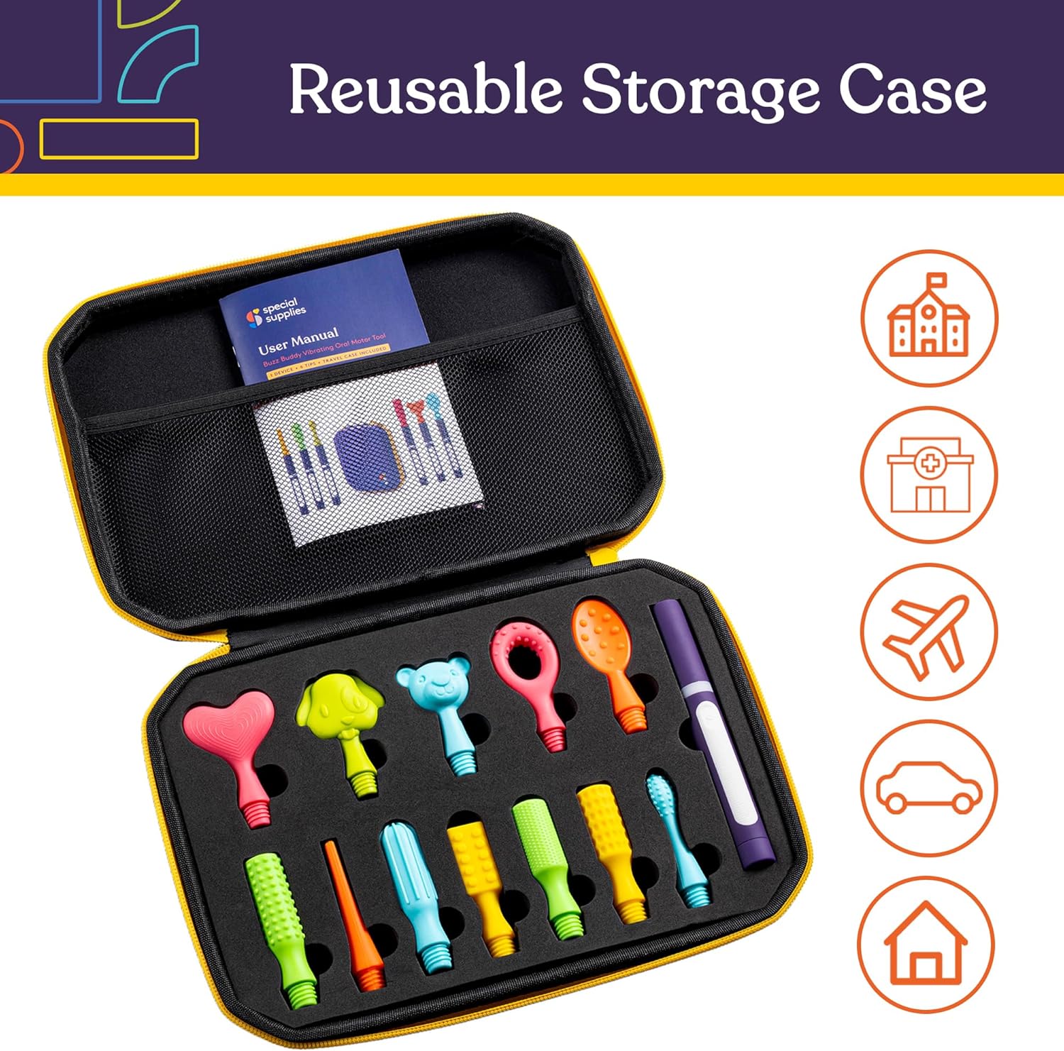 BUZZ BUDDY™ Oral Stimulation Kit (12 Tips Included)