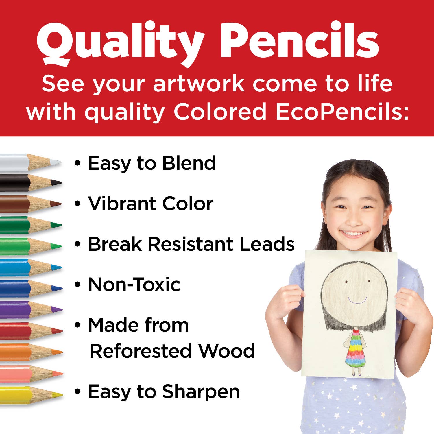 Educational World Colors Colored Pencil Set (15 Pack) – Skin Tone Art Pencils for Portrait Drawing and Creative Expression