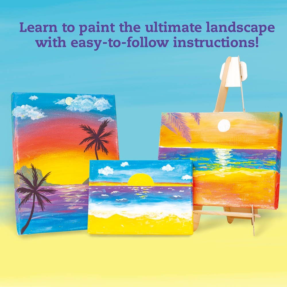 Canvas Painting Studio: Acrylic Painting Techniques & Fine Art Learning Kit