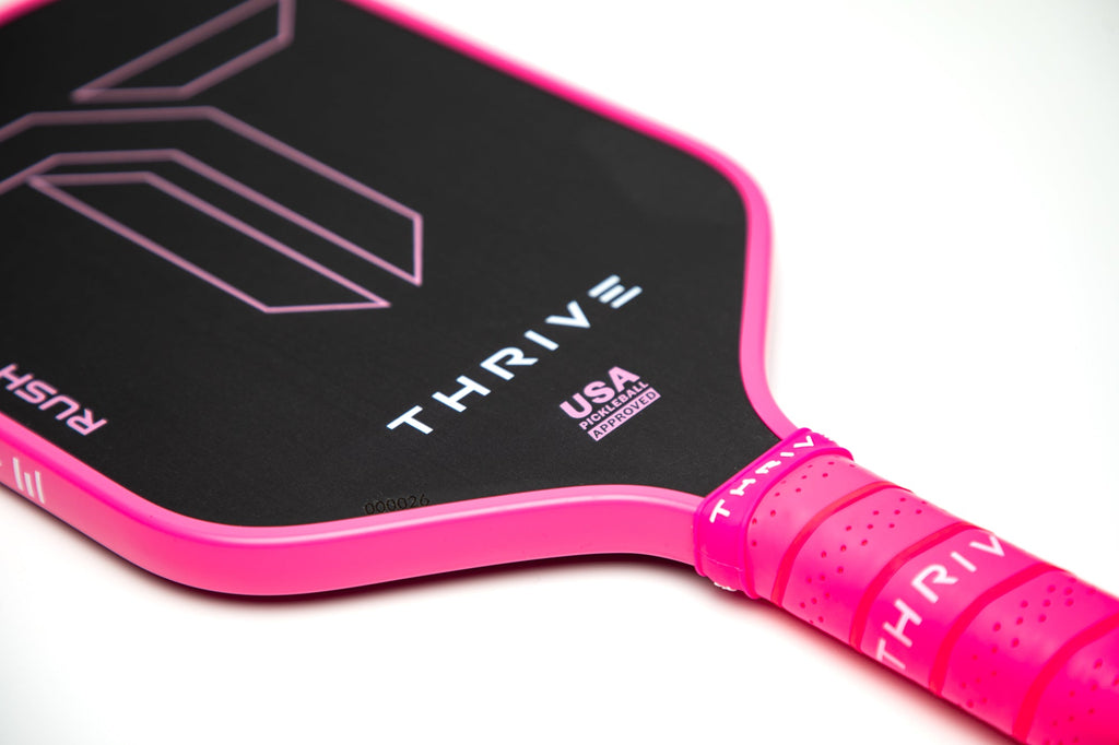RUSH 13 (PINK)  Includes custom weight card, paddle cover, paddle eraser, and lead weights.