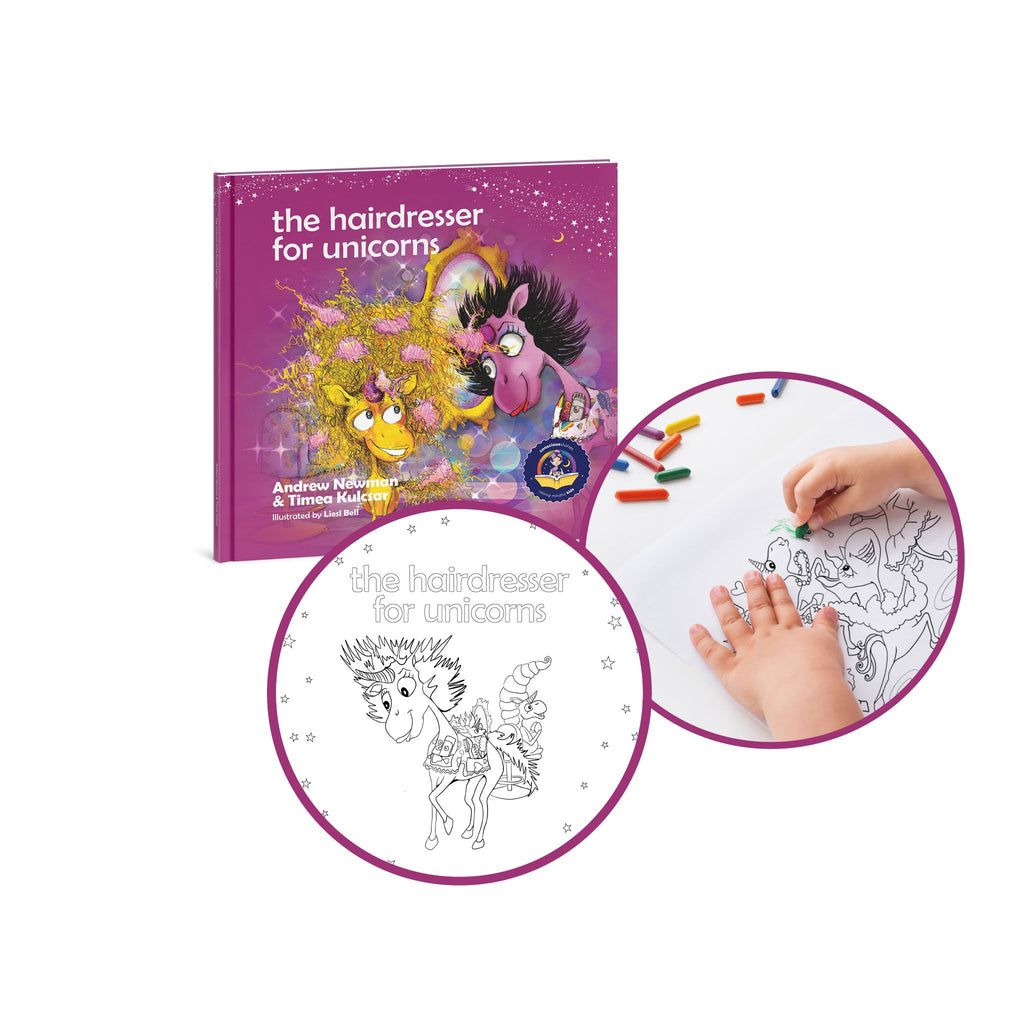 The Hairdresser for Unicorns. Reminding kids that their beauty comes from within.