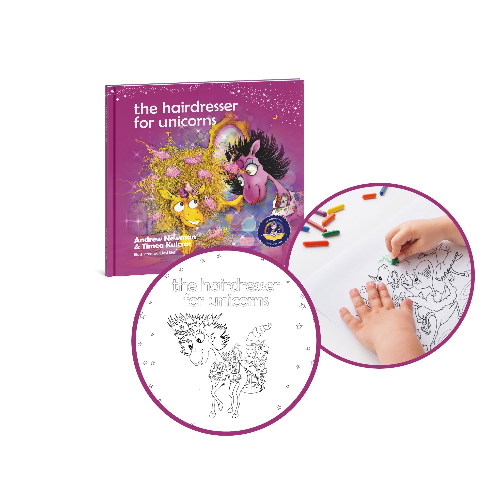 The Hairdresser for Unicorns. Reminding kids that their beauty comes from within.