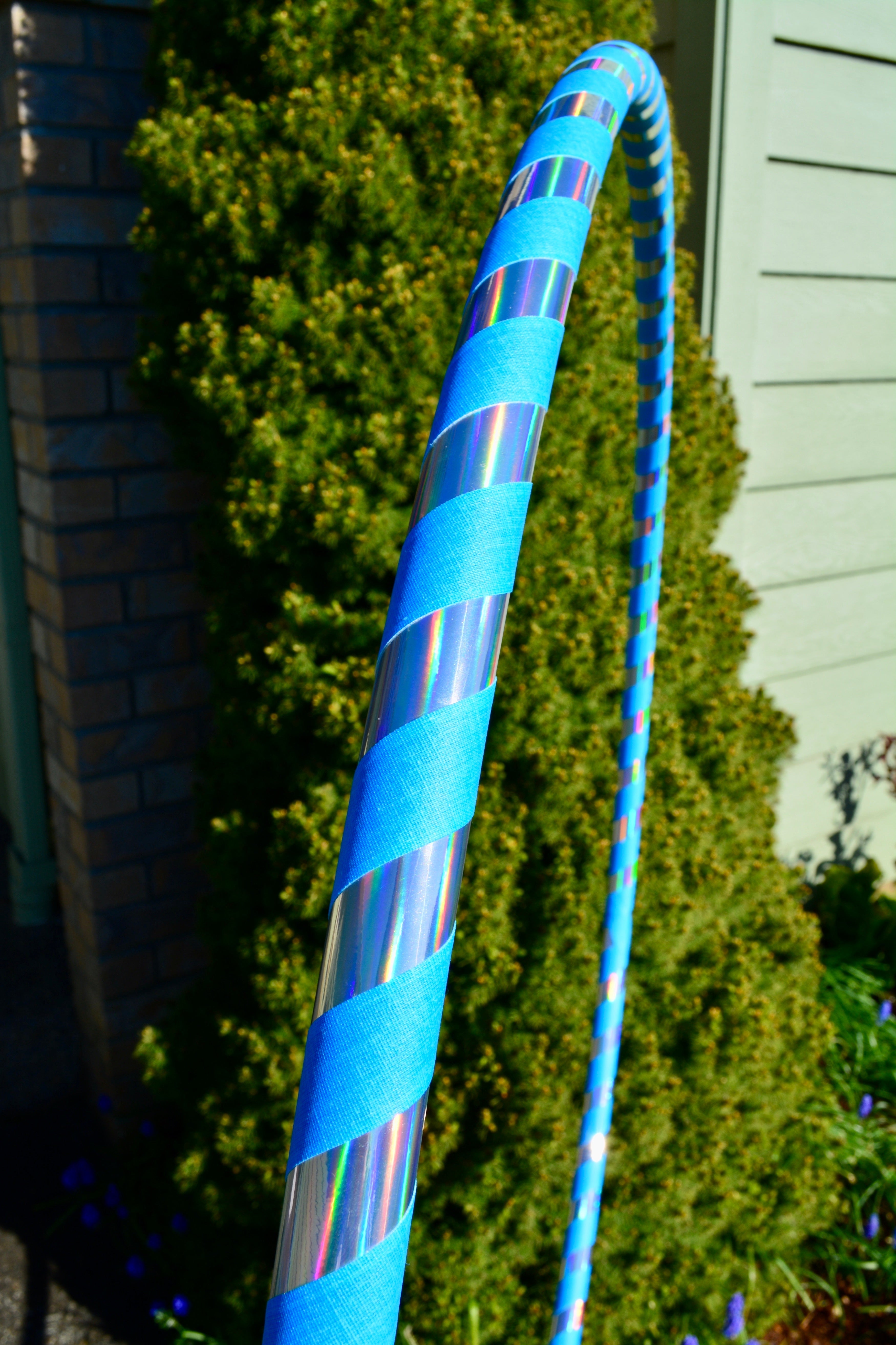 Beginner & Weighted Fitness Taped Beginner Hula Hoops | Mirror, Holographic, & Prism Deco Tapes + Gaffer Grip Tape