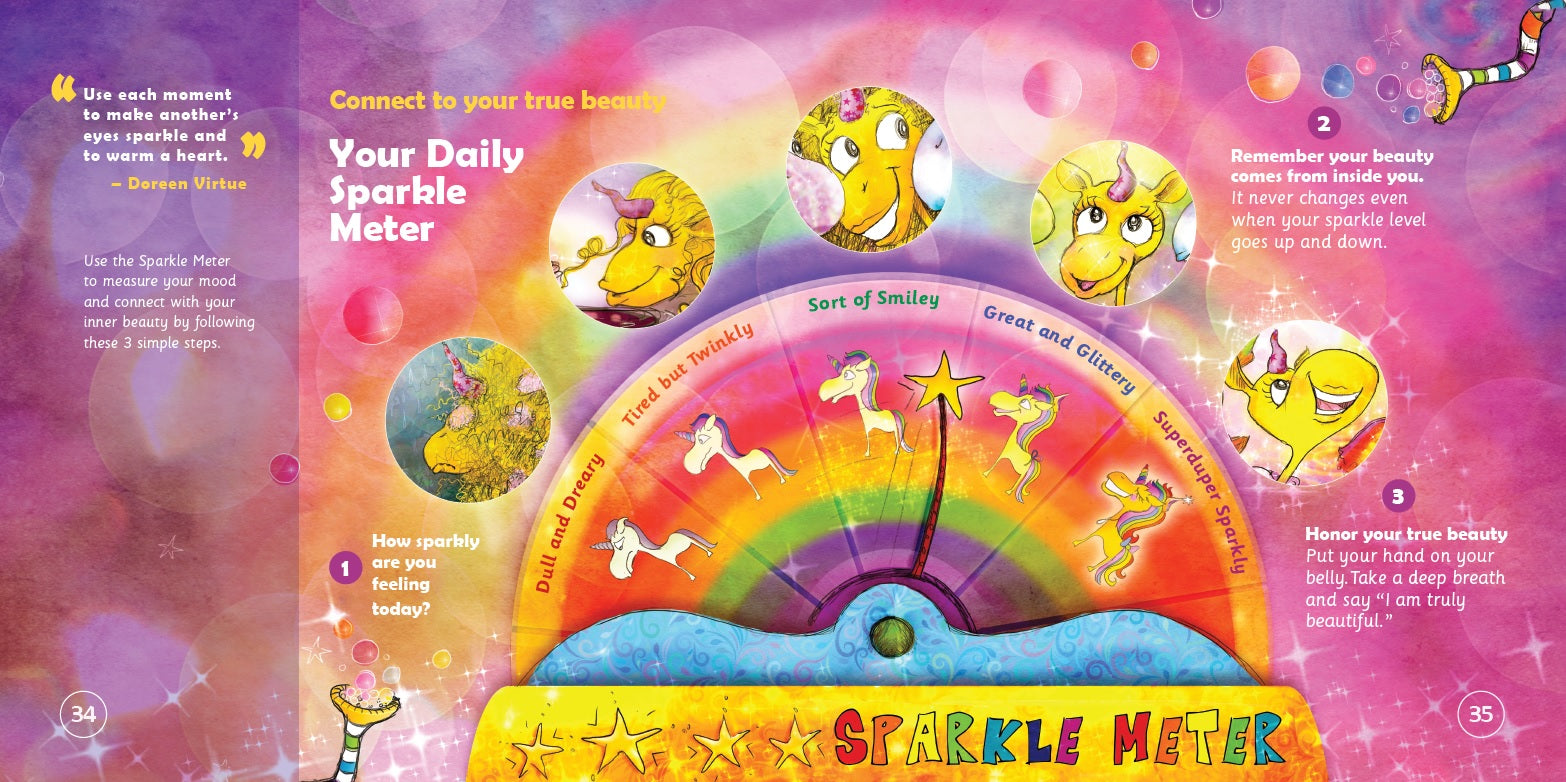 The Hairdresser for Unicorns. Reminding kids that their beauty comes from within.