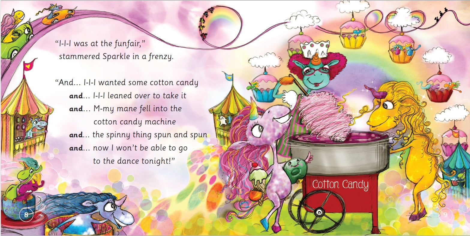 The Hairdresser for Unicorns. Reminding kids that their beauty comes from within.