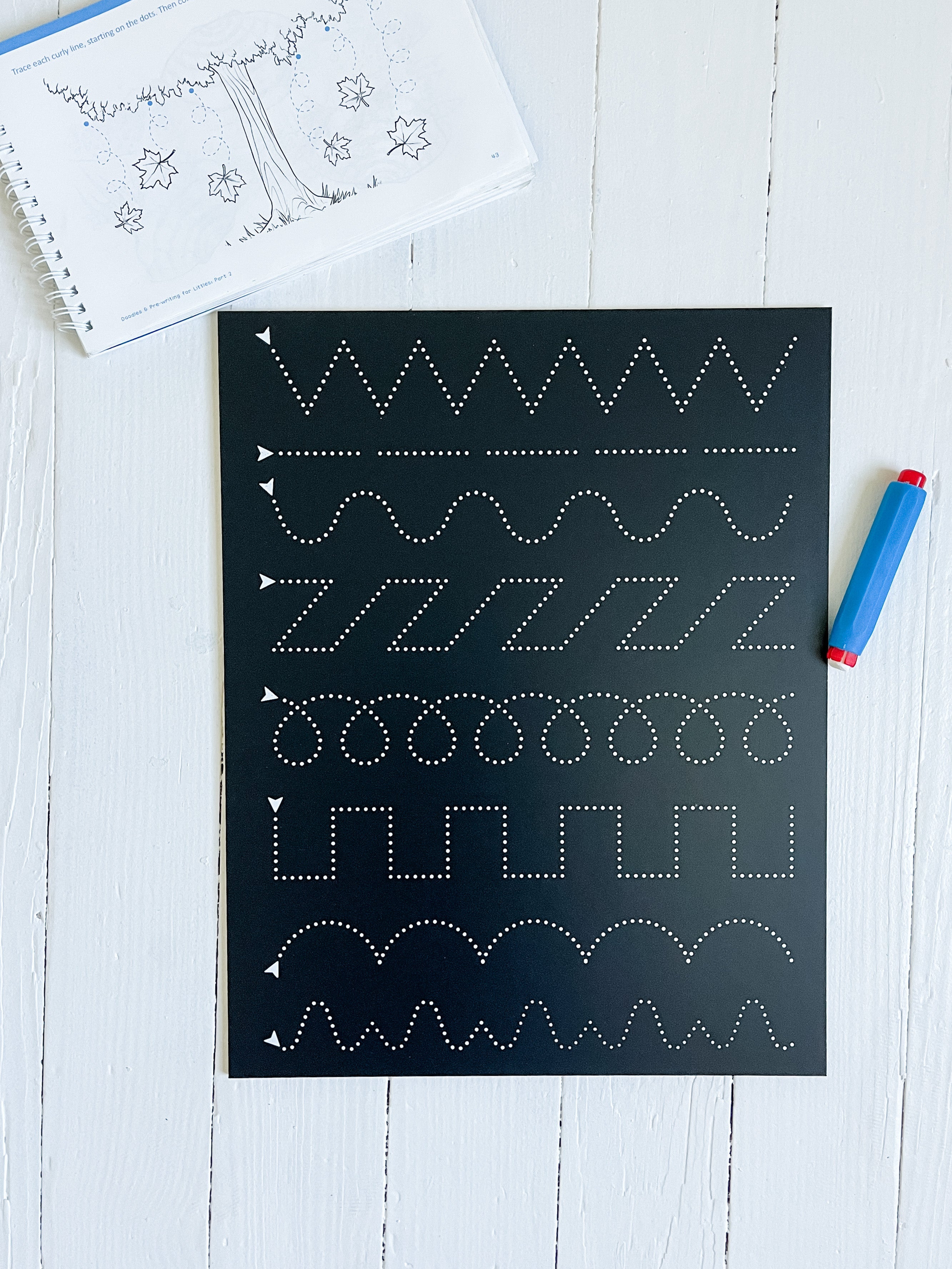 Pre-Writing Doodles Trace-n-Erase Chalkboard®