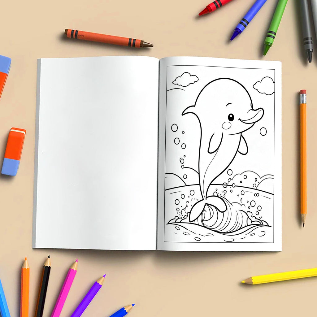 Beach Buddies Hawaii Coloring Pages – 48 Kawaii Surf & Sea Creatures – For Kids