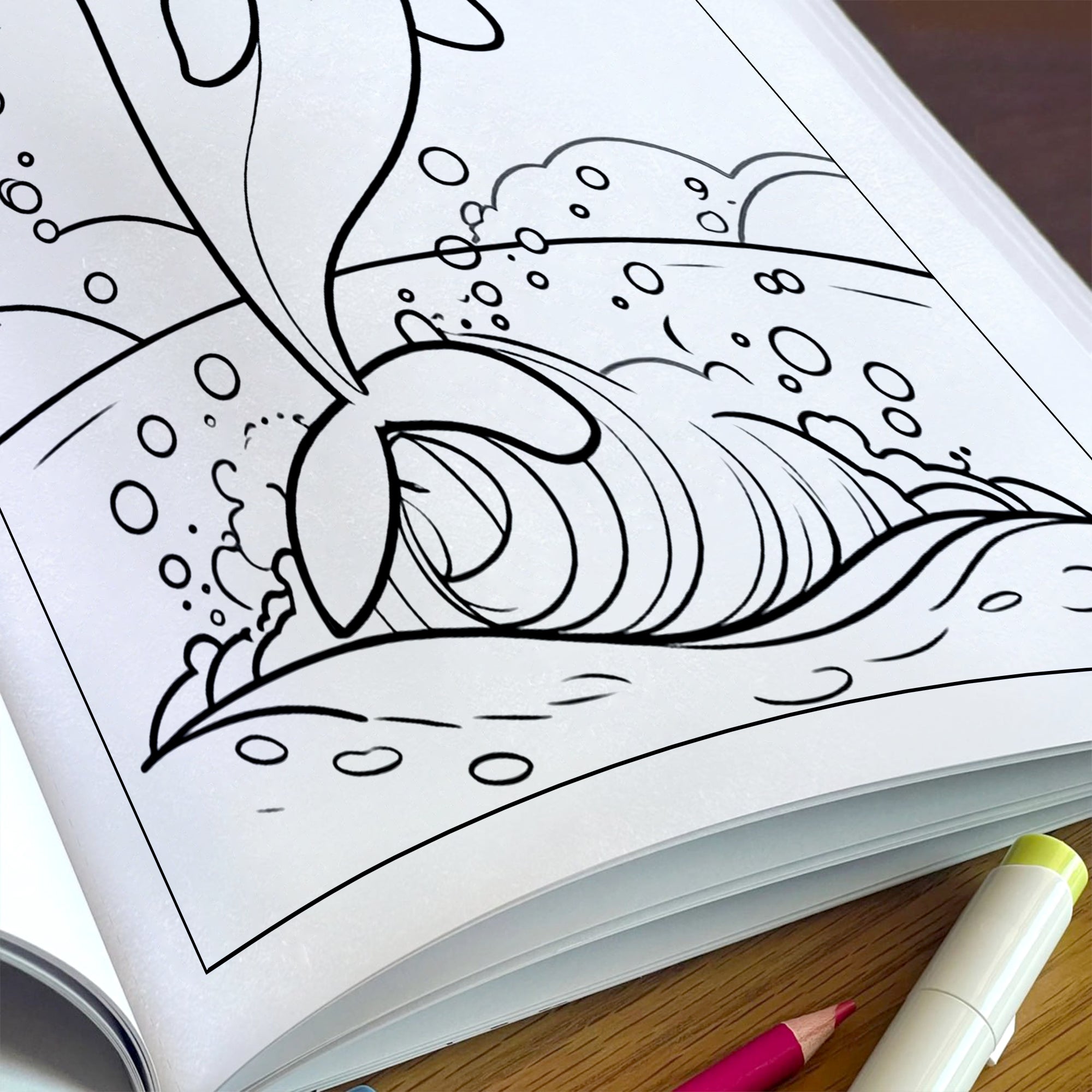 Beach Buddies Hawaii Coloring Pages – 48 Kawaii Surf & Sea Creatures – For Kids