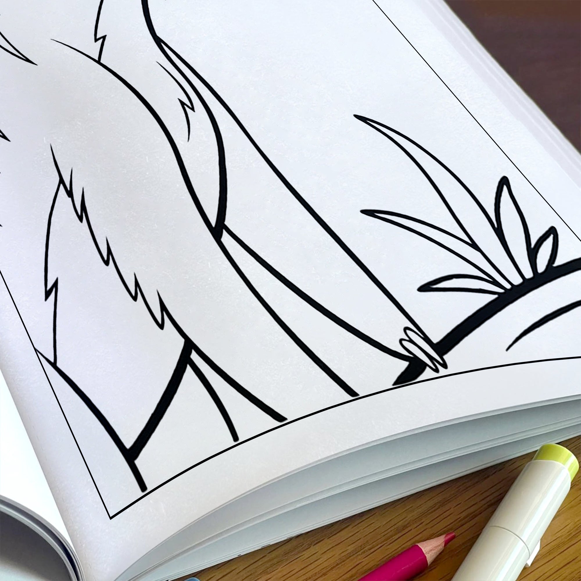 Wild Friends Coloring Pages – 48 Pages – Fun Animal Designs – For Kids