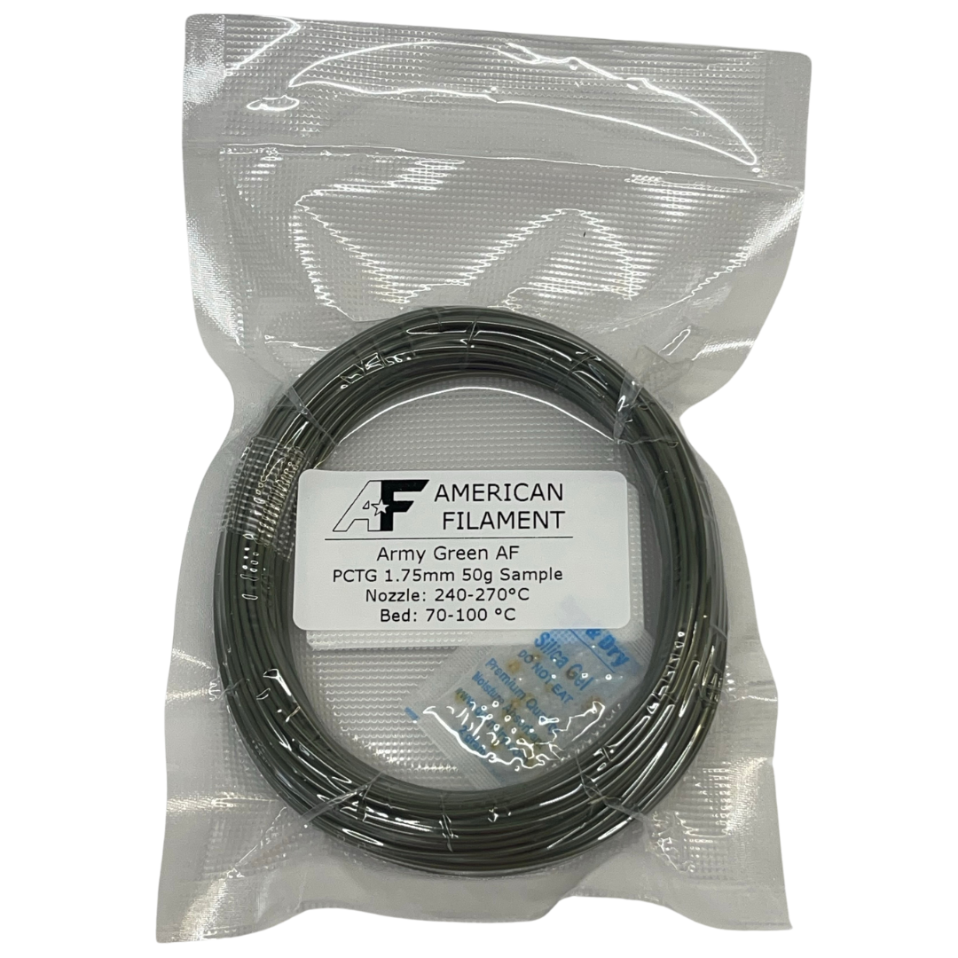 Army Green AF 1.75mm PCTG Filament Made in the USA!