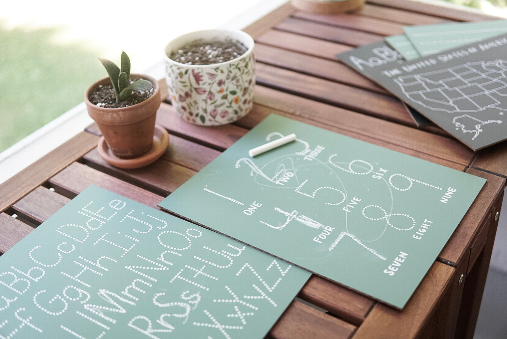 Traceable Numbers Trace-n-Erase Chalkboard®