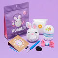 Educational Crochet Learning Kit – Beginner Fiber Arts Skill Development: The Woobles Jojo the Bunny Beginner Crochet Kit