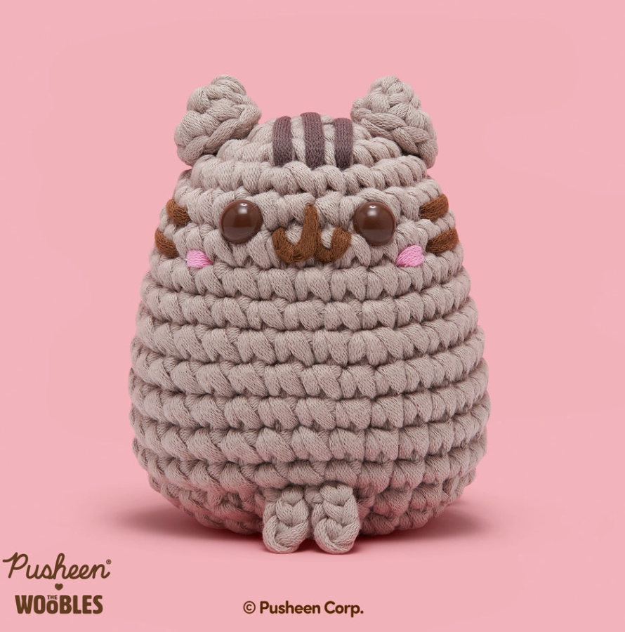Educational Crochet Learning Kit – Beginner Fiber Arts Skill Development: The Woobles Pusheen Crochet Kit