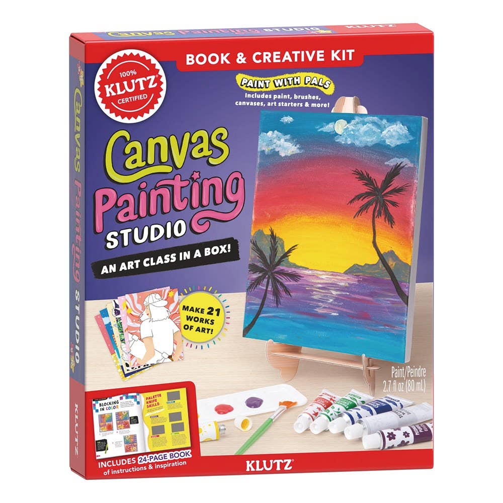 Canvas Painting Studio: Acrylic Painting Techniques & Fine Art Learning Kit