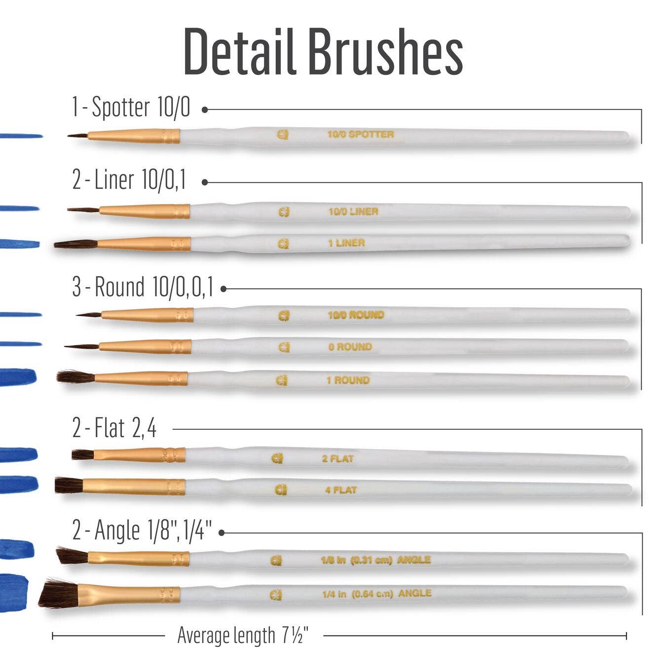 FolkArt® Detail Brush Set, 10-Piece