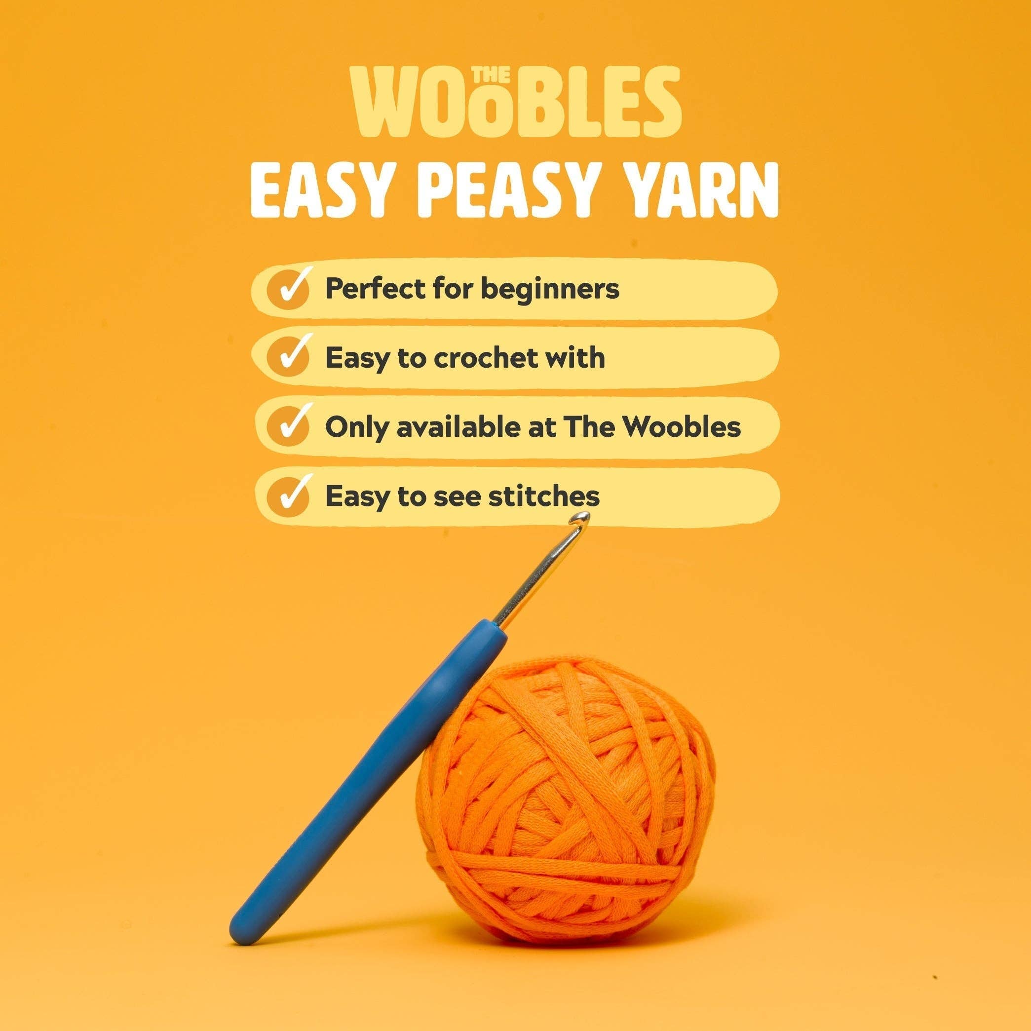 Educational Crochet Learning Kit – Beginner Fiber Arts Skill Development: Woobles Andy the Owl Crochet Kit