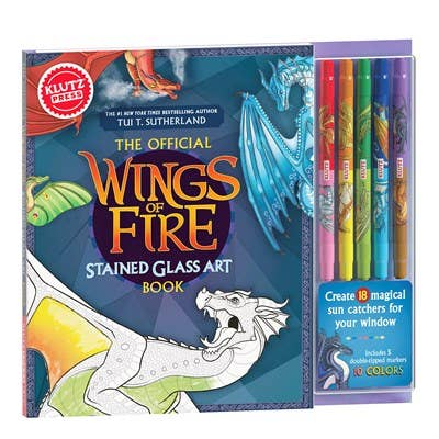 Klutz® Wings of Fire Stained Glass Art – Dragon Design & Color Learning Kit