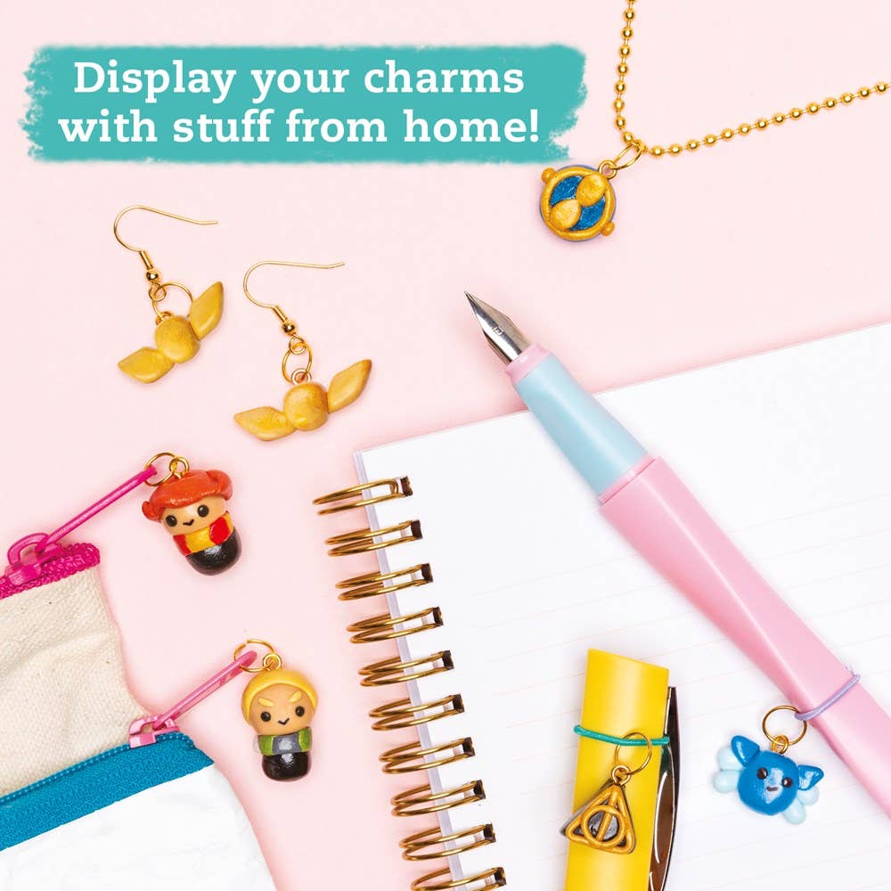 Harry Potter Clay Charms – Polymer Clay Sculpture, Jewelry Design & Fine Motor Skills Kit