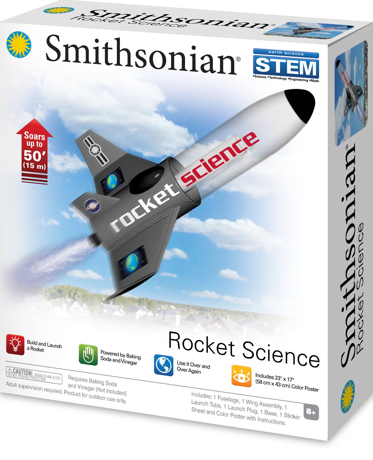 Smithsonian Rocket Science Kit – STEM Learning System for Propulsion, Physics, and Engineering Design