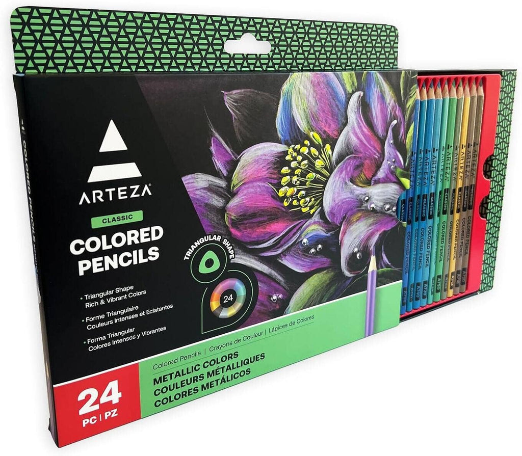 Arteza® Metallic Colored Pencils Set, 24 pc.