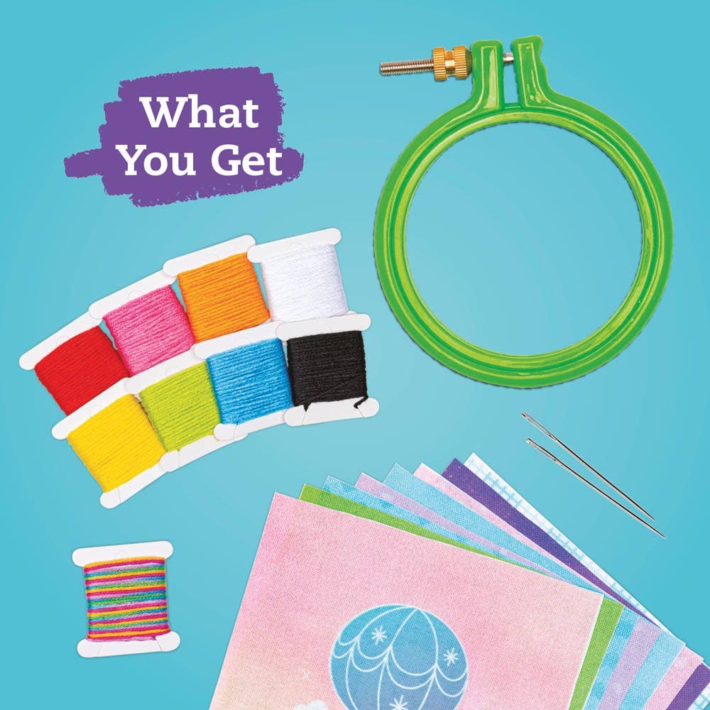 Klutz® Super Cute Embroidery – Introductory Fiber Arts Learning Kit