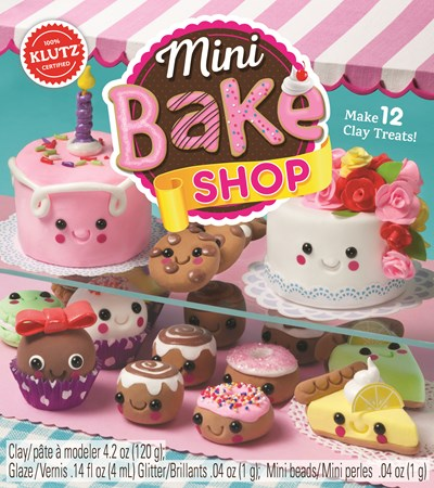 Klutz Mini Bake Shop Clay Kit – Creative Design, Fine Motor Skills, and Sequencing Learning Set (Make 12 Projects)