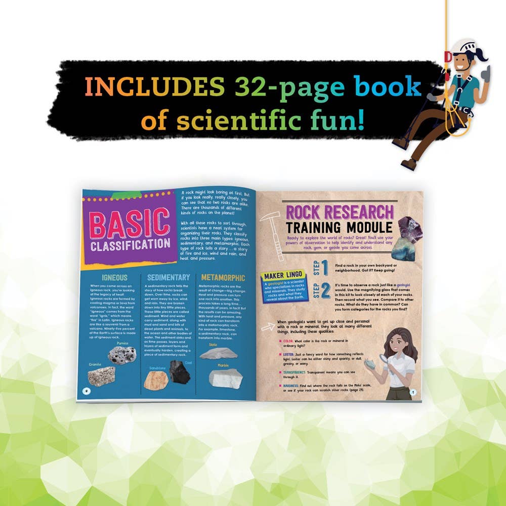 Educational Rocks, Gems & Geodes Science Kit – Earth Science & Geology Learning