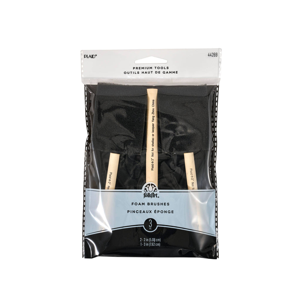 Plaid ® Brush Sets - Foam Brush Set of 3