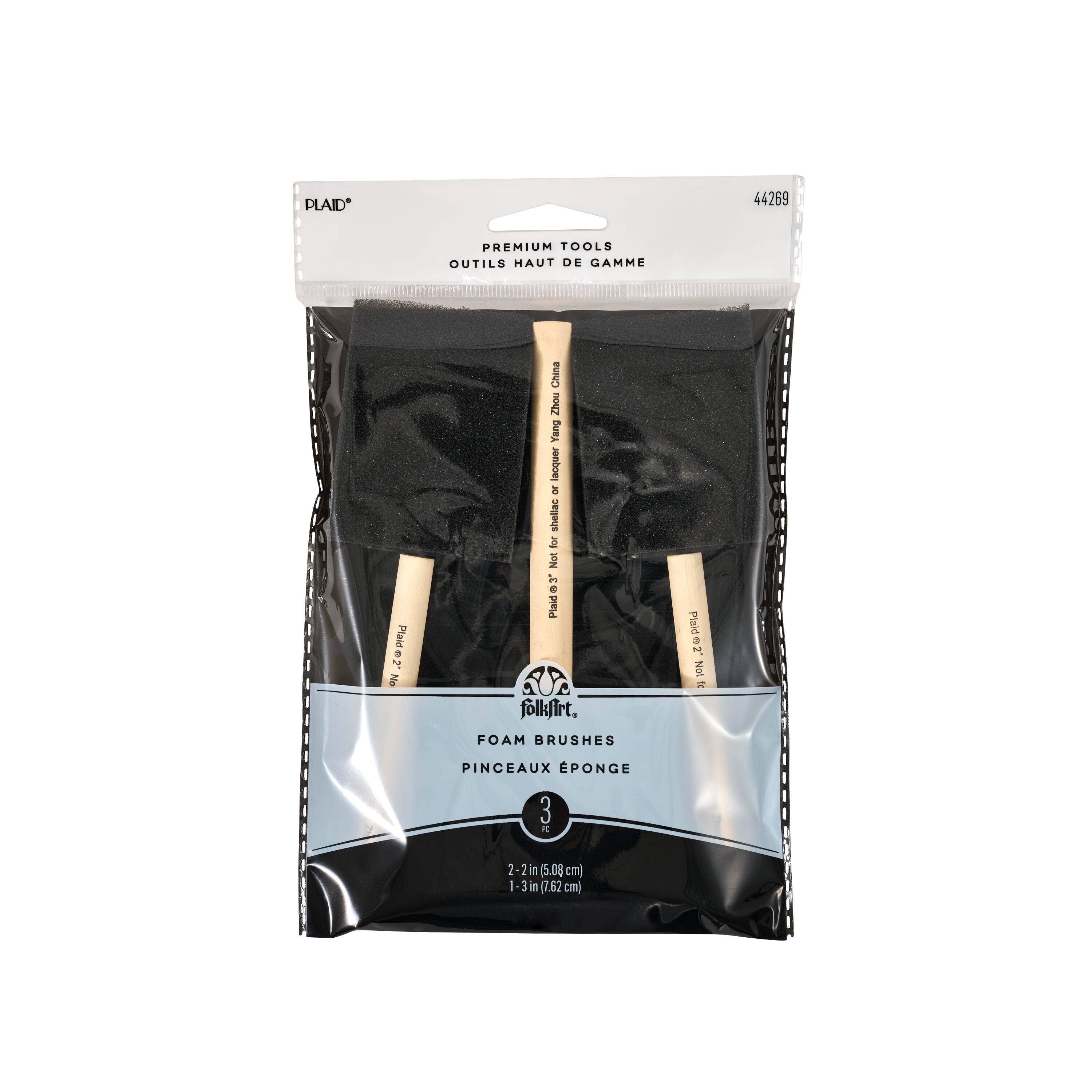 Plaid ® Brush Sets - Foam Brush Set of 3