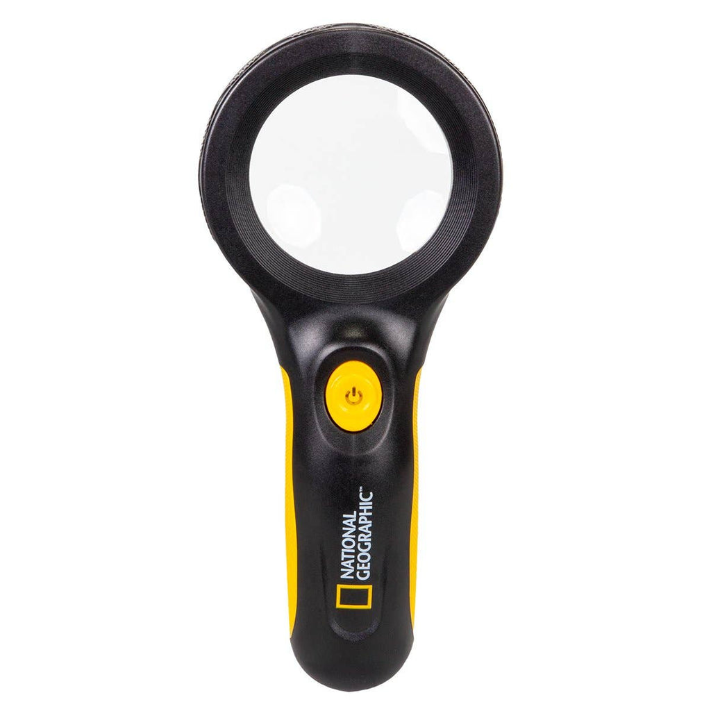 National Geographic® LED 3x Magnifying Glass – Scientific Field Investigation & Observation Tool