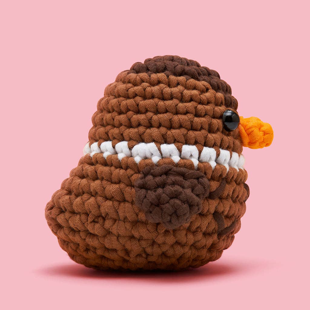 Educational Crochet Learning Kit – Beginner Fiber Arts Skill Development: Woobles Maeve the Duck Crochet Kit