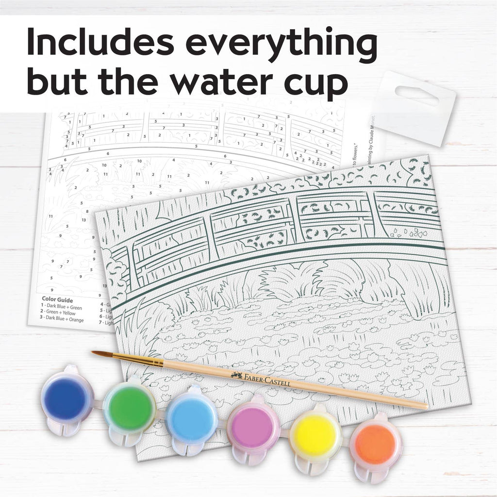 Faber-Castell® Museum Series Paint by Number – The Japanese Footbridge Inspired by Claude Monet