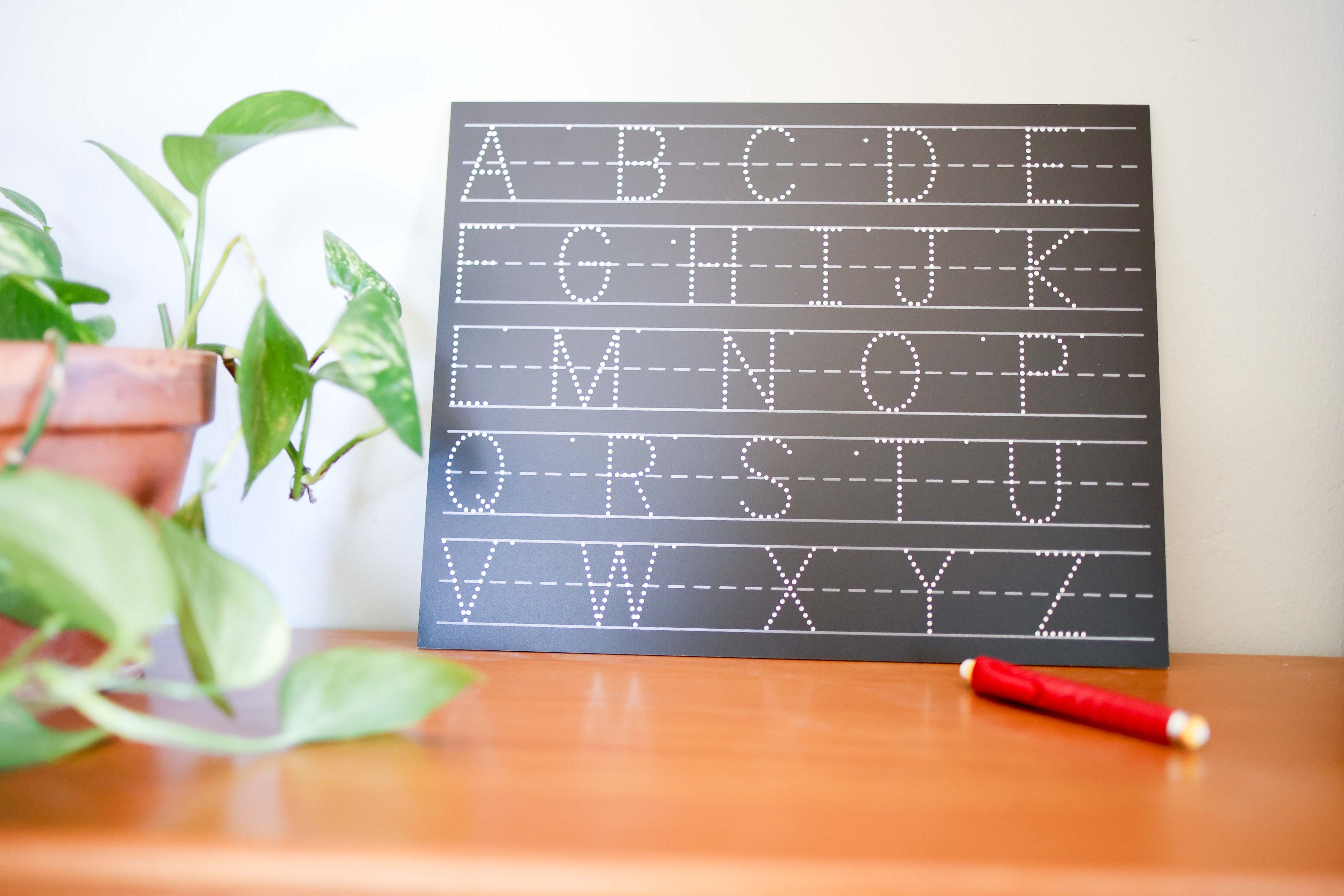 Trace-N-Write Uppercase ABC's Chalkboard