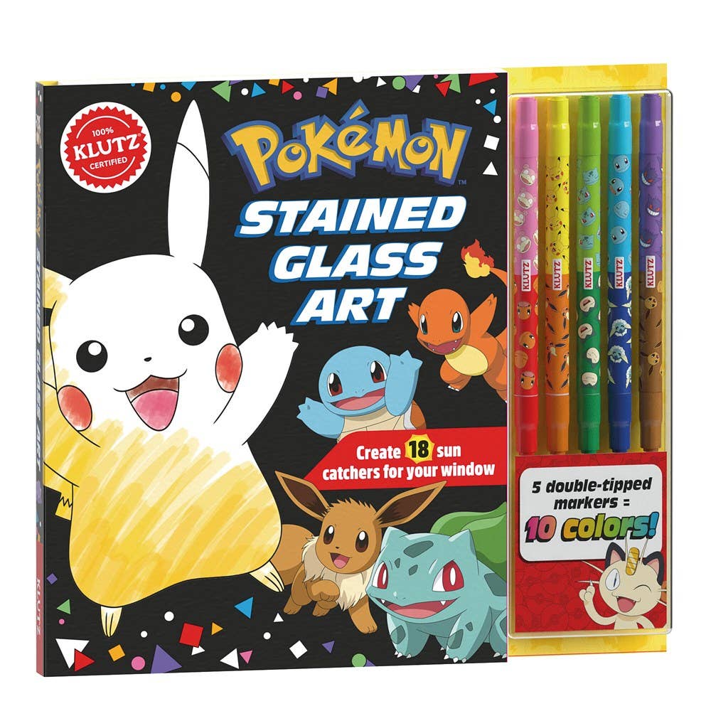 Klutz® Pokémon Stained Glass Art – Light, Color & Design Exploration Kit