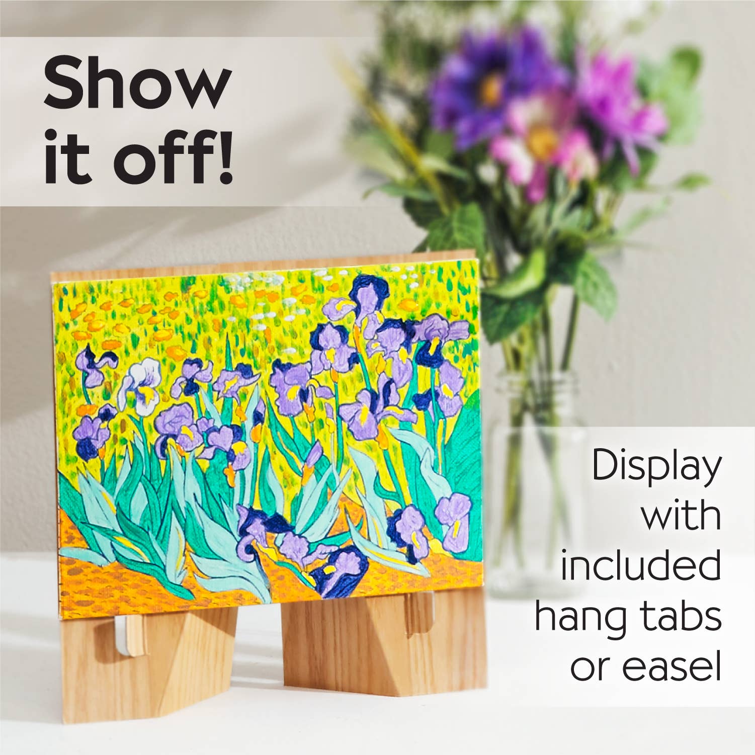 Faber-Castell® Museum Series Paint by Number – Irises Inspired by Vincent van Gogh