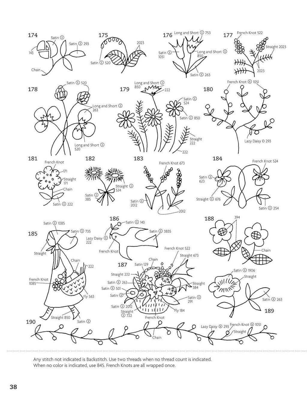 500 Simply Charming Designs for Embroidery — Instructional Guide to Hand Embroidery and Decorative Fiber Art