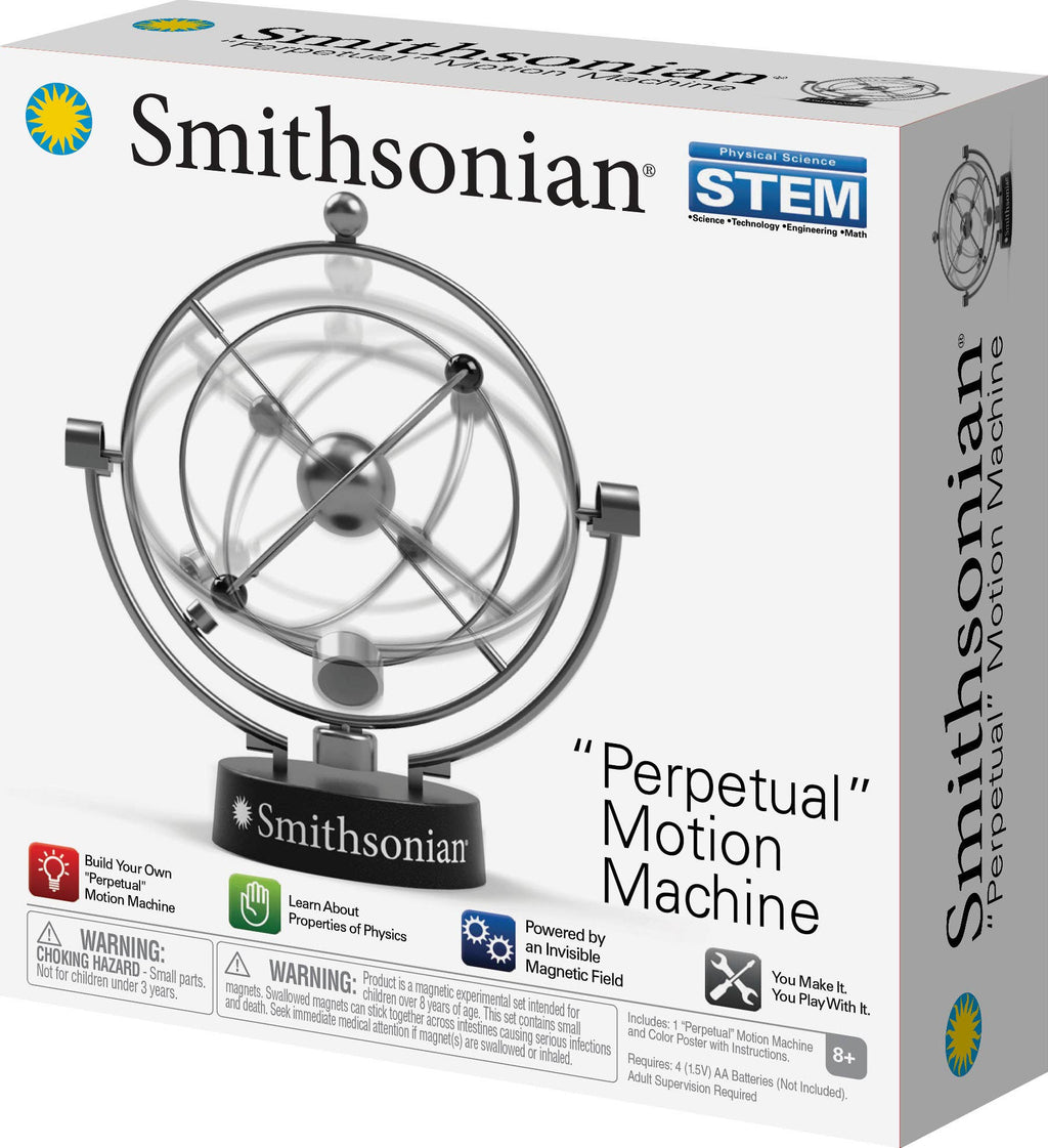 Smithsonian Perpetual Motion Machine: Physics Engineering Kit – Magnetic Motion and Thermodynamics Learning System (STEM Energy & Motion Exploration Activity)