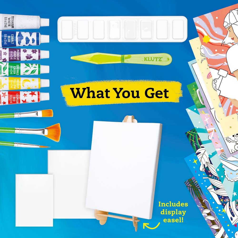 Canvas Painting Studio: Acrylic Painting Techniques & Fine Art Learning Kit