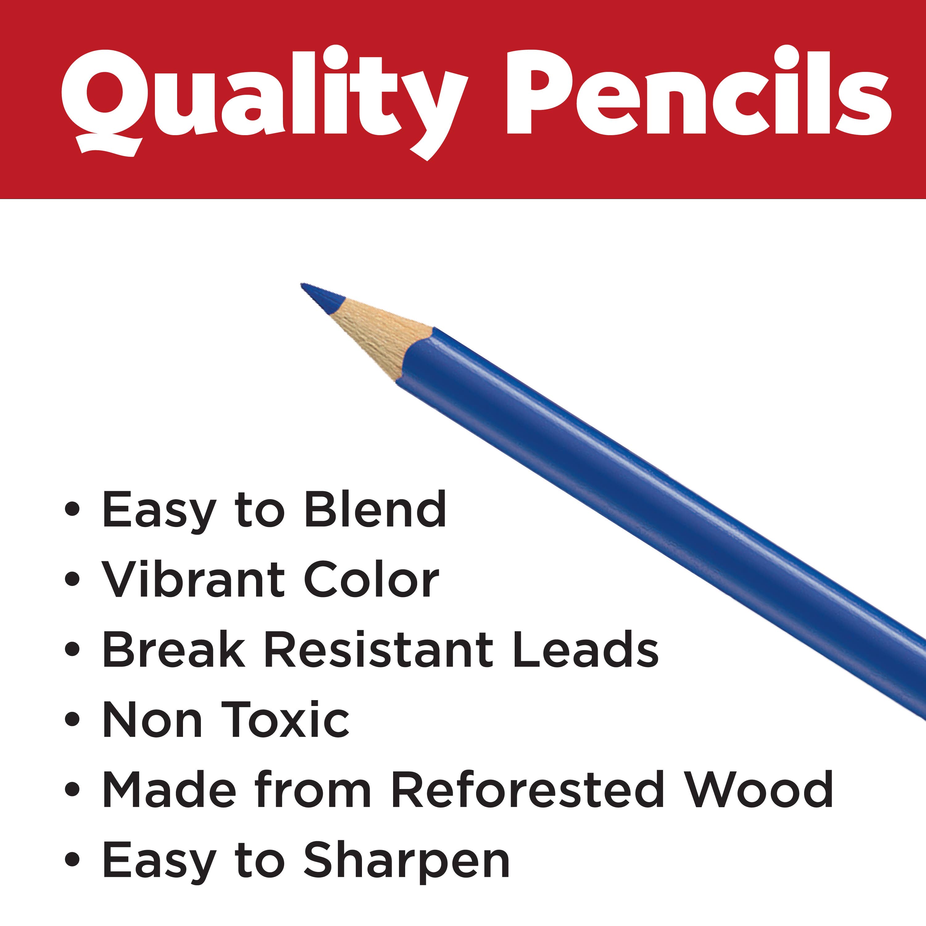 Educational Ergonomic 12 ct Colored Pencils Set – Triangular EcoPencils for Fine Motor Skill Development and Art Learning