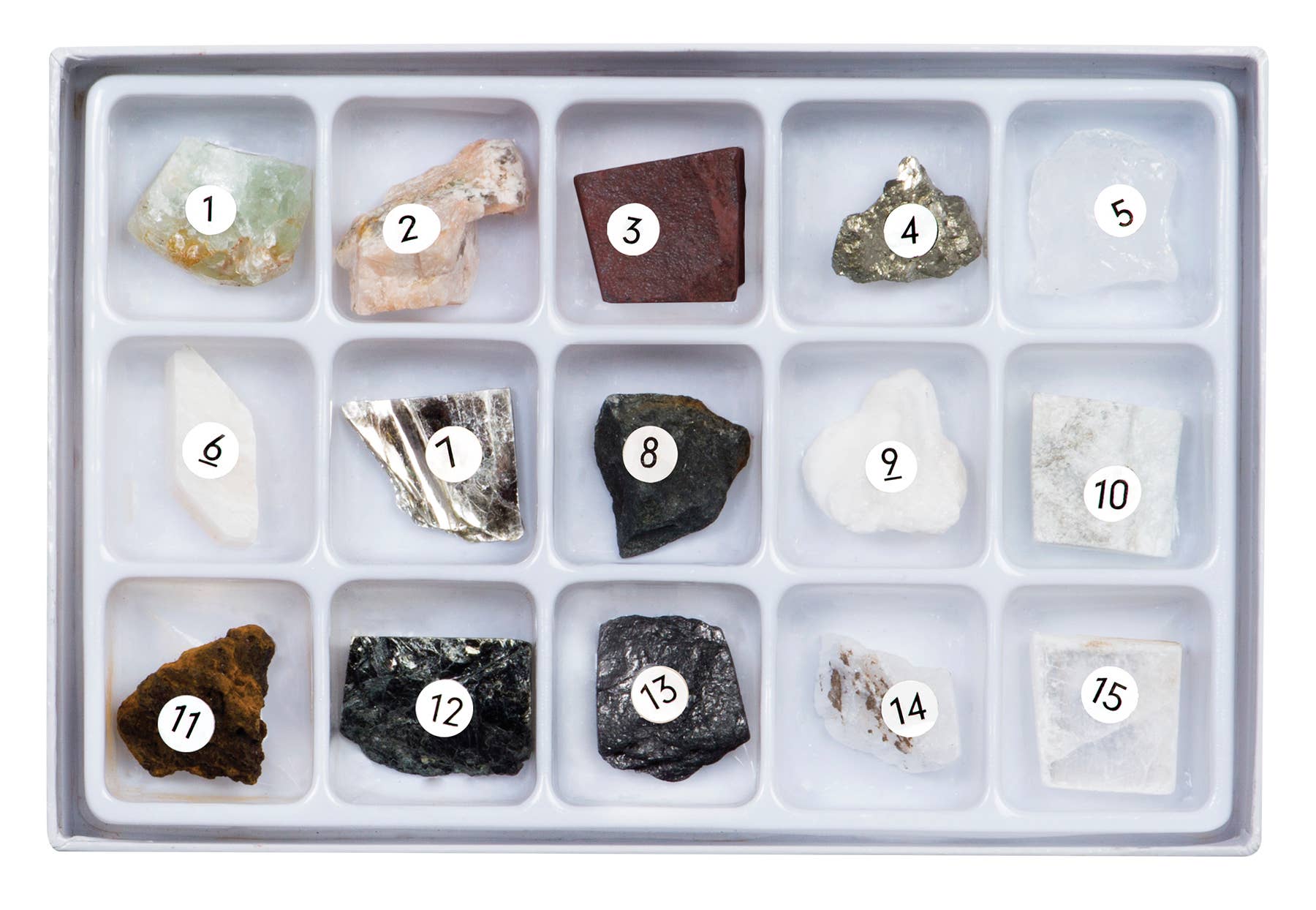 Toysmith Mineral Science Kit: Mineral Identification Science Kit – Geology Learning Set with Rock Specimens, Testing Tools, and Observation Guide (STEM Earth Science Activity)