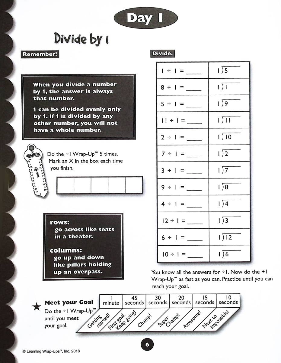 Learning Wrap-ups: 10 Days to Division Mastery