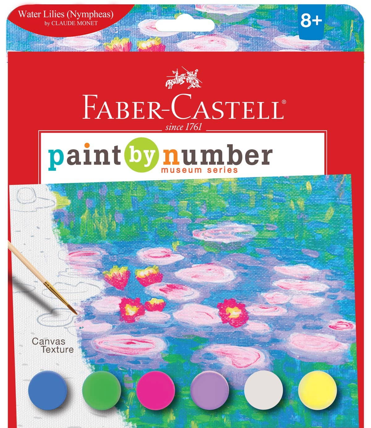 Faber-Castell® Museum Series Paint by Number – Water Lilies Inspired by Claude Monet