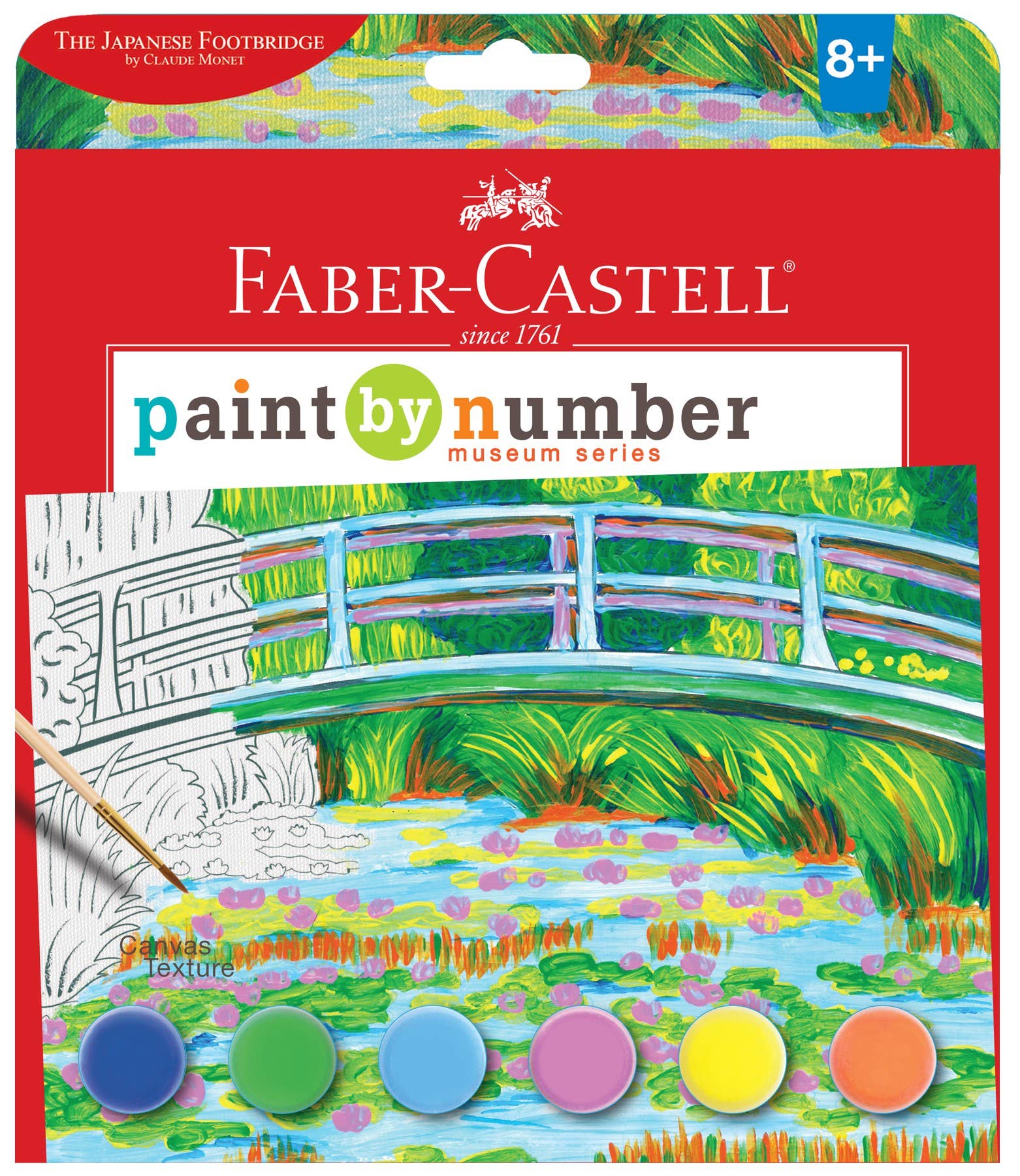 Faber-Castell® Museum Series Paint by Number – The Japanese Footbridge Inspired by Claude Monet