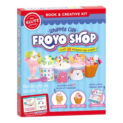 Klutz Whipped Clay Froyo Shop Kit – Creative Design, Fine Motor Skills, and Introductory Business Role-Play Learning Set