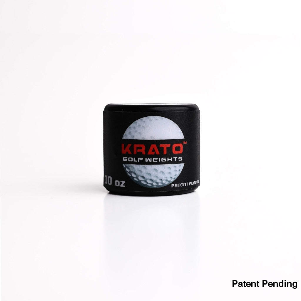 Krato Golf Swing Trainer Aid - Improve Distance & Clubhead Speed - Train with your own club - Golf Weight - 10 Oz
