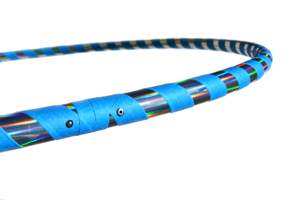 Beginner & Weighted Fitness Taped Beginner Hula Hoops | Mirror, Holographic, & Prism Deco Tapes + Gaffer Grip Tape