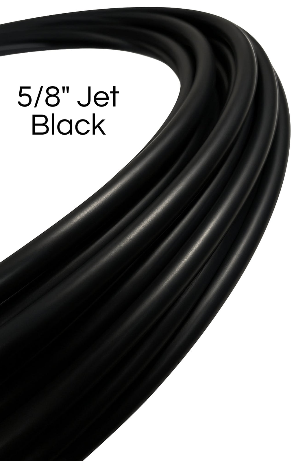 5/8" Jet Black HDPE Beginner Hoops