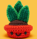 Educational Crochet Learning Kit – Beginner Fiber Arts Skill Development: Woobles Otis the Snake Plant