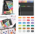 Educational Brush Lettering & Watercolor Art Kit – Arteza® Real Brush Pens® Set (25-Piece)