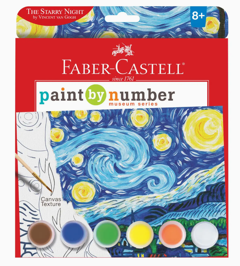 Educational Paint-by-Number Kit – The Starry Night, Art Techniques & Visual Skills Development